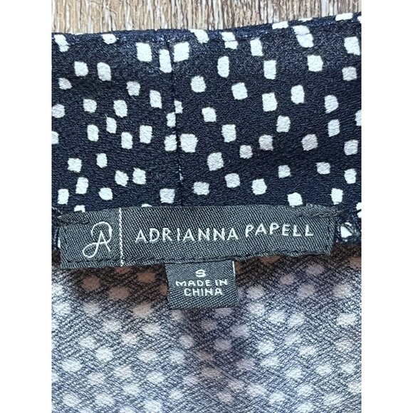 Adrianna Papell Dress black polka dots small - Picture 3 of 5